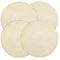 fanquare Set di 4 Tovagliette Intrecciate Resistenti al Calore per la Tavola da Cucina 38 cm Tovagliette Rotonde Lavabili Beige