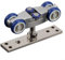 Sileduove Herraje para puerta corredera, carril colgante para puerta corredera, polea, puerta corredera, carril plegable, accesorios de hardware