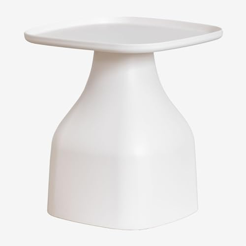 SKLUM Quadratischer Beistelltisch (48x48 cm) Jubarri Gardenia Weiß ↑50 cm