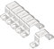 TA-VIGOR 6Pcs U Shaped Connector Bracket, 30mm x 30mm Stainless Steel Bracket Stainless Steel Pipe Clamp, Heavy Duty Conduit Clamps for Door Closed Bar Holder Strut, Pipe Tube Wire Fixing