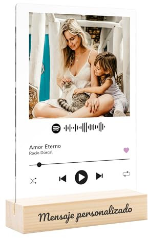 Placa Spotify Personalizada | Cuadro Spotify Personalizado | Regalos Originales para Mujer | Regalos Originales para Hombre | Regalo Personalizado | Regalos para Parejas | Regalo Mama | Regalo Padre