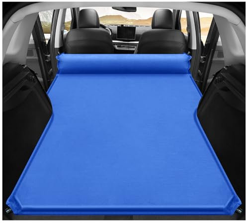 TVVXIO Auto Matratze, für Dacia Duster 2018-2022 Matratze Auto Kofferraum, Luftmatratze Auto Kofferraum, Auto Bett für Camping Outdoor Traveling,D/Blue