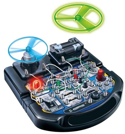 Velleman Elektronik-Projektset für Kinder ab 8 Jahren, erkunden Sie die Grundlagen der Elektronik mit 18 spannenden Experimenten, lehrreiches und interaktives Spielvergnügen, LED, Ventilator und Sound