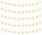 5 Pack Daisy Party Hanging Banners Hippie Party Banners Decor White Daisy Hanging Swirl Spring Flower Garland Paper Cutouts for One Two Groovy Themed Birthday Shower Home Classroom Favor Decorations