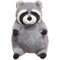 TOPLITHE Niedlicher Waschbär Plüsch, Molliger Grauer Waschbär Kuscheltier Weiches Plüschtier Kuschelkissen Geschenk for Kinder Jungen und Mädchen(45CM/17IN)