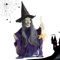 Witch Figurines Halloween Decorations | Voice Activated Witch Decoration | Halloween Witch Decorations Light Up Eyes | Home Decor Witch Figurines Witch Theme Decorations for Indoor and Outdoor