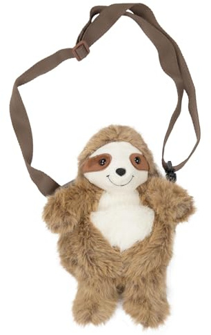 A2Z Girls Teens Ladies Animal Character Mobile Bag Cute Plush Crossbody Cell Phone Bag with Adjustable Strap Panda, Bear, Elephant, Sloth & More Lightweight, Soft & Fun Gift for All Ages