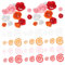 GRADENEVE 120st Gequillte Papierrosen Falten Papier Papiere Falten Cellophan Streifen Papierwerkzeuge Druckerpapier Kleine Papierblumen Werkzeug Zum Rollen Von Papierblumen Diy-papier