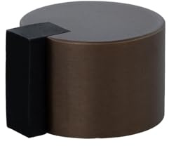EVI Herrajes | Türstopper Adhesive | Ø28X20mm | Messing - Rustikales Finish | Natürlicher Silikonkautschuk | Mod. I-391