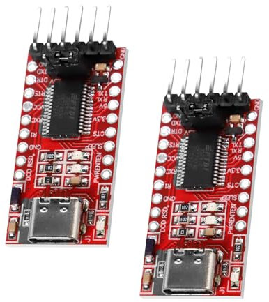 USB-C zu TTL Serial Adapter mit FT232RL RUIZHI 2 Stück FT232RL Modul für 3.3V und 5V Mini USB zu TTL Seriell Konverter Adaptermodul Type-C Schnittstelle Kompatibel mit Arduino