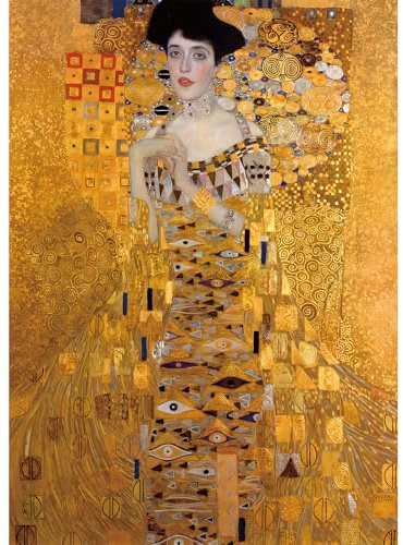 Gustav Klimt Puzzle 1000 Teile für Erwachsene MISITU Puzzle | Portrait von Adele Bloch-Bauer Kunst Puzzles Geschenk für Kinder ab 14 Jahren