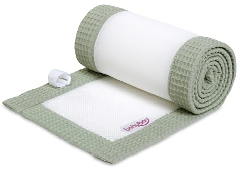 babybay Nestchen 3D Mesh-Waffelpiqué passend für Modell Maxi, Boxspring, Comfort und Comfort Plus, jadegrün
