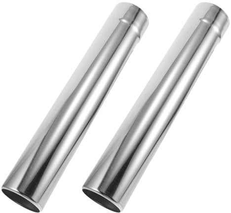 Toyvian 2 Pièces Conduit de Cheminée Kit Extérieur Résistant la Chaleur en Acier Inoxydable Étanchéité pour Poêle à Bois pour Chauffage Bois en Camping