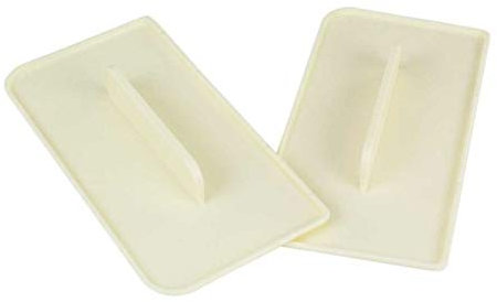 PME 109SE033 Set di Spatole Smoother Rettangolari per Lisciare Il Fondente, Bianco, 9.5 x 2.5 x 18.7 cm, 2 unità