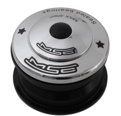 MSC Bikes MSC 1 1/8 - Dirección Semi integrada de Ciclismo, Color Cromo anodizado