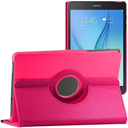 ebestStar - Funda para Samsung Galaxy Tab A 9.7 T550 / S Pen P550, Carcasa Capa Giratoria, 360 Protectora, Cuero PU Soporte, Rosa