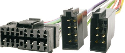 Audioproject A182 - Auto-Radio Adapter-Kabel JVC 16-pin Stecker -> ISO Buchse KD-FX KD-G KD-S KD-MD DIN Kabel-Baum