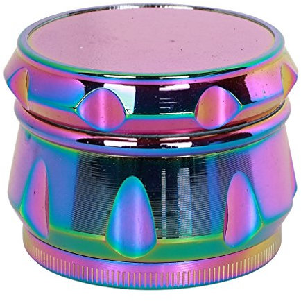 Wamvp 4 Pezzi Grinder in Lega di Zinco Macinino Erba per Tabacco Spezie Arcobaleno