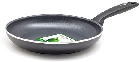 GreenPan Andorra Healthy Ceramic Non-Stick 20 cm Frying Pan Skillet, PFAS-Free, Induction, Oven Safe, Black