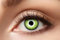 Eyecatcher 84079341-a85 - Natürliche Farbige Kontaktlinsen, 1 Paar, für 12 Monate, Hellgrün, Karneval, Fasching, Halloween