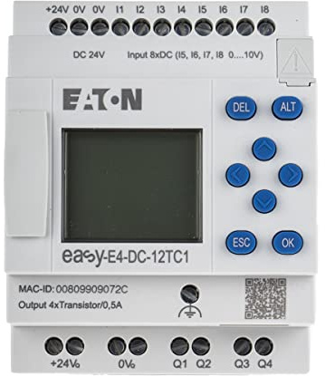 Eaton EASY-E4-DC-12TC1 Motor Protection Relay 1.0-1.6 A 1 NO Contact + 1 Opener Clear x