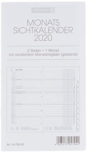 5x Brunnen Taschenkalender 9x15cm Einlage