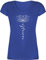 T-Shirt Damen V Ausschnitt - und Wellness Geschenk - Namaste Lotusblüte Yoga Chakra - XL - Blau - yogashirth yogashirt Meditation Joga Shirts yogashirts yogashirtsdamen spirituelle Blume Shirt