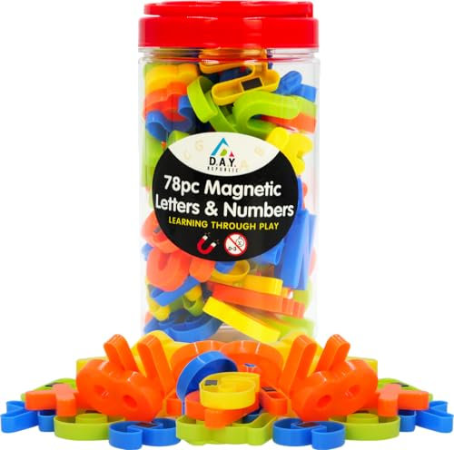78 Magnetic Fridge Letters Numbers & Symbols Children Educational ABC Alphabet Learning Toy Great For Preschool Spelling Counting Home School Games