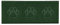 Nicoman Triple Paw Embossed Shape Indoor Outdoor Dirt-Trapper Door Mat Washable Barrier Heavy Duty Doormat - (Watertight Rubber-Back, Runner, Green, 150 x 60cm)