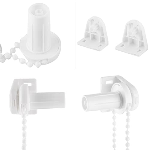 Rollo Beschläge Reparatur Satz,Pilipane 17 mm Rollo-Beschläge, Rollo Beschläge seitliche Umlenkrolle, Kettenreparatur-Befestigungssatz, Perlenkette, Rollo-Vorhang-Befestigungshalterungen-Set