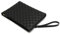 Schwarze Reißverschluss Herren Clutch Tasche Mikrofaser Leder Herren Tasche Karo Muster Handgelenk Tasche