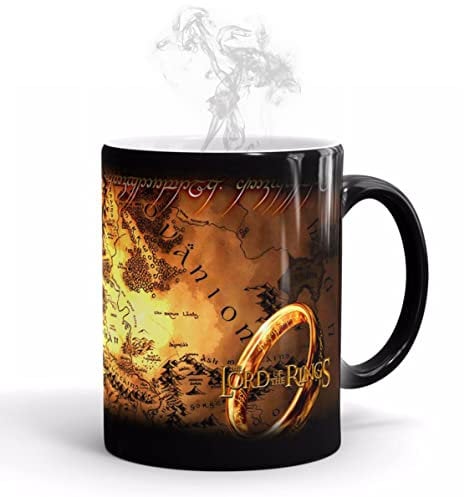 Ariycaz Kaffeetassen,Der Herr Ringe wärmeempfindliche Keramik-Kaffeetassen Zauberbecher Perfektes Neuheitsgeschenk/Vatergeschenke 350 ml (12oz)…