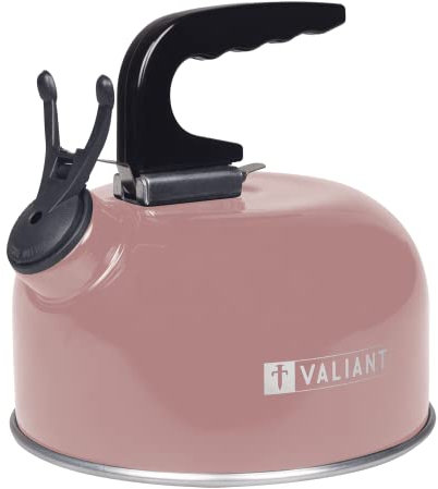 Valiant FIR759 - Hervidor de agua portátil para camping, 1 litro, color rosa