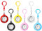 JewelryWe Karabineruhr Silikon Taschenuhr mit Karabiner: 6pcs Damen Analog Quarz Karabiner Uhr mit abnehmbarem Silikon Hülle Frauen FOB Clip auf Uhr für Ärzte Krankenschwestern