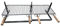 GRIGLIA BISTECCHIERA PER BARBECUE IN FERRO GRATICOLA PESANTE 100x40 CM REGOLABILE IN ALTEZZA