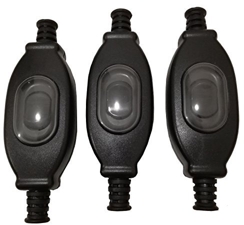 SOOYILE Interruttore, Interruttori a Pulsante, 6 Pezzi Interruttori a Pulsante Impermeabili in Linea Interruttori for Lampada for Illuminazione di apparecchi elettrici e trasformatori