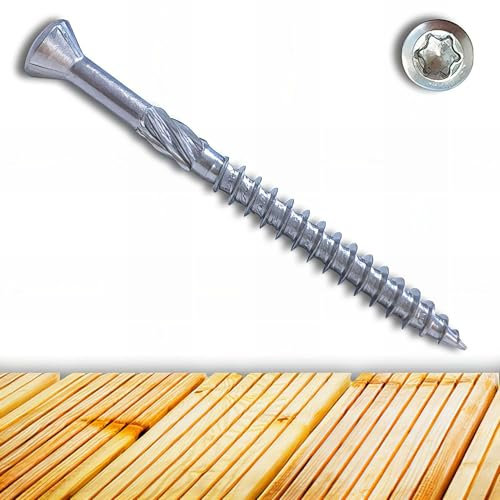 Lot de 500 vis terrasse en inox A2 - Empreinte Torx - Diamètre de 5mm - 60 MM
