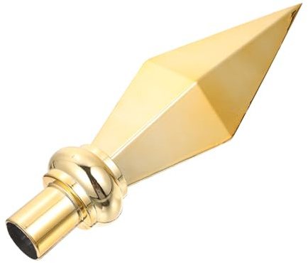 KONTONTY Remate De Mástil De Aleación De Aluminio Dorado para Auditorio y Salón, Adorno Decorativo Resistente y Reemplazo Práctico para Cabeza De Bandera