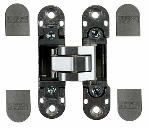 1 Charnière Invisible ESTETIC W978/A CEMOM MOATTI 95 mm Réversible,3 couleurs au choix. - Argent