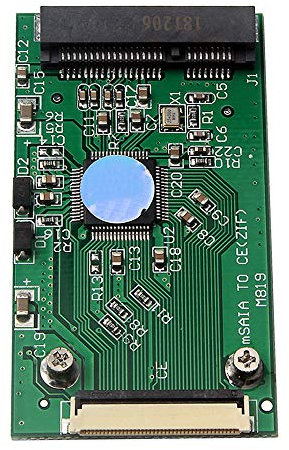 Flcivsh Mini SATA MSATA PCI-E SSD to 40Pin 1.8 Inch ZIF/Converter Card for for for ZIF Hard Disk