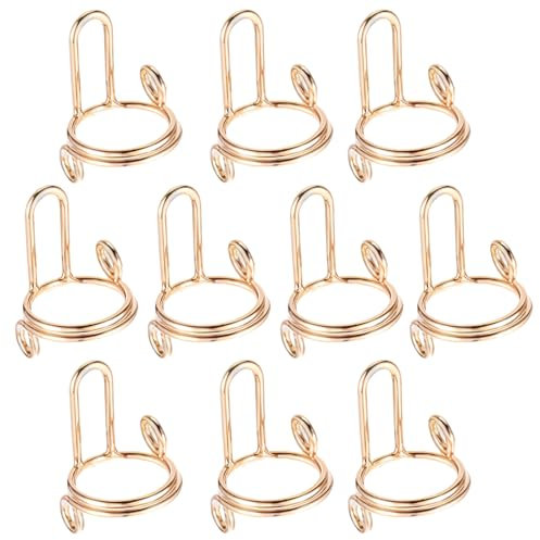 Oruola 10 Stück Nagel Ring,Verstellbare Metall Falsche Gold Nail Rings,Wiederverwendbare Nail Rings mit Nägel,Abnehmbare Nagelring Set,Nagelringe für Kinder Frauen und Mädchen