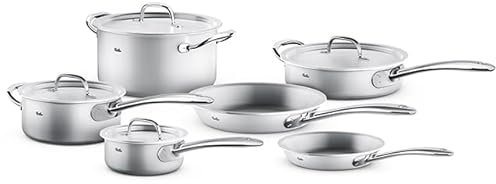 Fissler M5 Pro-Ply Kochgeschirr-Set, 5-lagig, Edelstahl, 10-teilig
