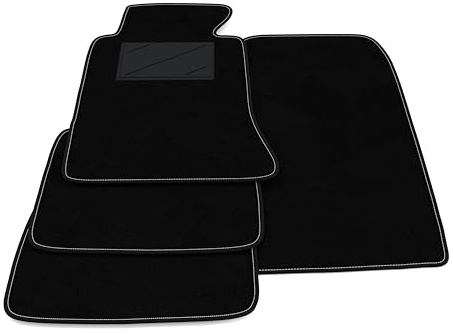 Auto-Fußmatten-Set kompatibel mit Mercedes E-Klasse W124 Limousine 1985-1995 | Maßgeschneiderte Teppichmatten, maßgeschneiderte Autoteppiche