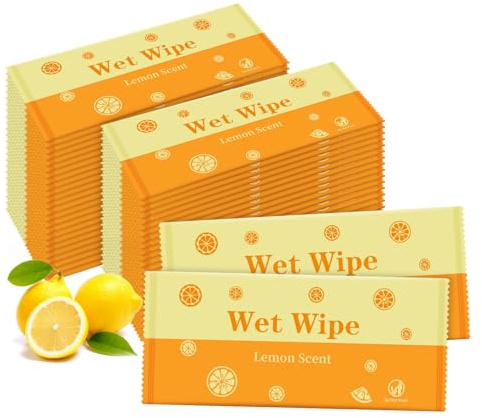 Hipruict Hand Wipes Travel Size, 300 Pcs Wet Wipes Individually Wrapped