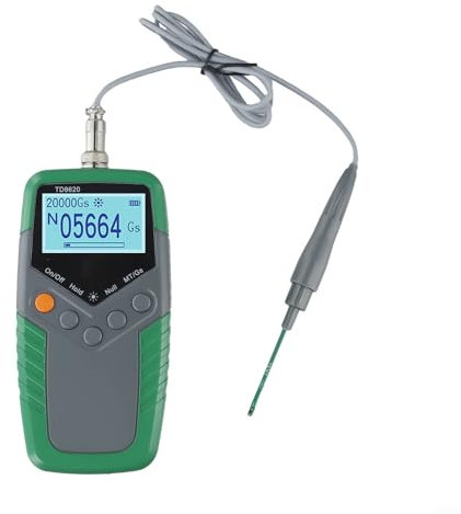 Gauss-Messgerät TD8620 Digitaler Handtester für Magnetfeldstärkenmessung, 0 2400 mT Reichweite
