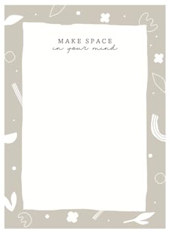 Odernichtoderdoch Notizblock A6 „Make space - Blako Block, schlicht und elegant, für deine Notizen, Gedanken und To-Do´s