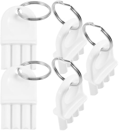 GARIOUANS Paper Towel Dispenser Keys with Keyring for Toilet Paper Dispenser 5pcs Sturdy Metal and Plastic Construction for Use in Diverse Settings