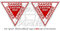 Vinyl-Sticker, Aufkleber, 90 mm, 2 Stück – Motiv: „DANGER EJECTION SEAT“, US Air Force, Martin Baker