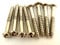 8 x 28mm chrome plated dome head screws for strat tremolo guitar bridge