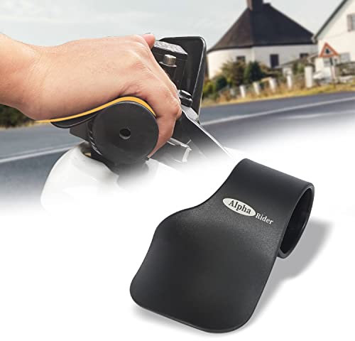 Alpha Rider Universal 22MM Black Throttle Mounted Motorcycle Cruise Assist Oil Control Thumb Rest Riding Aid Motorcycle Accessory